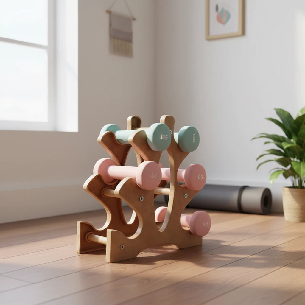 6-Slot Dumbbell Rack